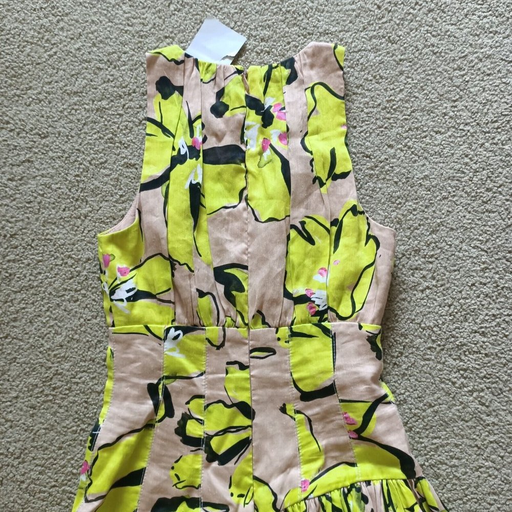 NWT Aje Pelicano Citrus Bloom Asymmetric Tiered Dress - Size AU 6 / US 2 - Picture 7 of 16
